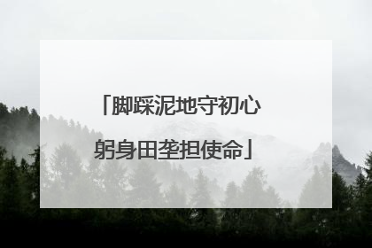 脚踩泥地守初心 躬身田垄担使命