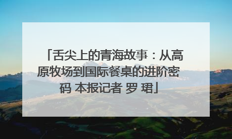 舌尖上的青海故事：从高原牧场到国际餐桌的进阶密码 本报记者 罗 珺