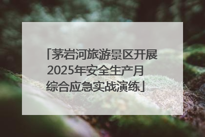 茅岩河旅游景区开展2025年安全生产月综合应急实战演练