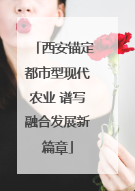 西安锚定都市型现代农业 谱写融合发展新篇章