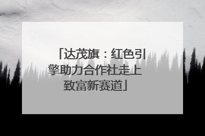 达茂旗：红色引擎助力合作社走上致富新赛道