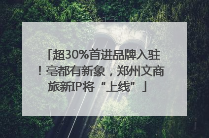 超30%首进品牌入驻！亳都有新象，郑州文商旅新IP将“上线”