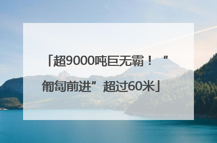 超9000吨巨无霸！“匍匐前进”超过60米