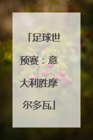 足球世预赛：意大利胜摩尔多瓦