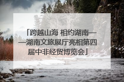 跨越山海 相约湖南——湖南文旅展厅亮相第四届中非经贸博览会