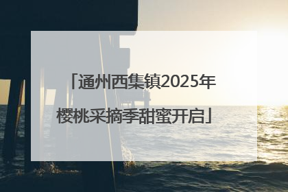 通州西集镇2025年樱桃采摘季甜蜜开启