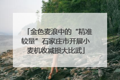 金色麦浪中的“精准较量”石家庄市开展小麦机收减损大比武