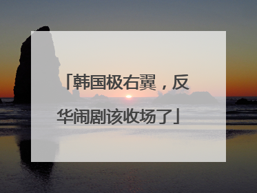 韩国极右翼，反华闹剧该收场了