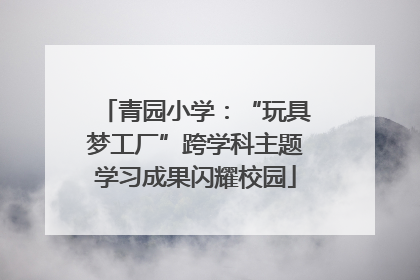 青园小学：“玩具梦工厂”跨学科主题学习成果闪耀校园