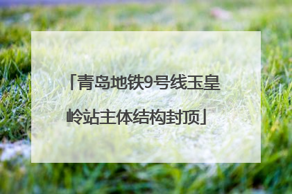 青岛地铁9号线玉皇岭站主体结构封顶