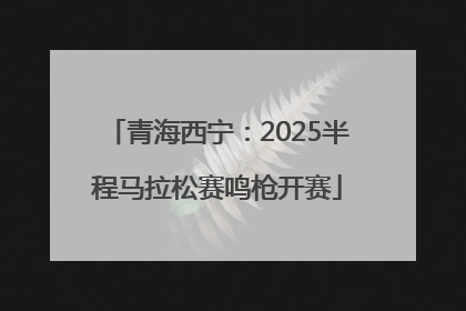 青海西宁：2025半程马拉松赛鸣枪开赛
