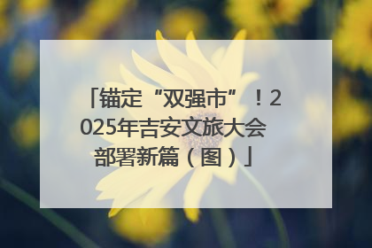 锚定“双强市”！2025年吉安文旅大会部署新篇（图）