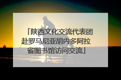 陕西文化交流代表团赴罗马尼亚胡内多阿拉省图书馆访问交流