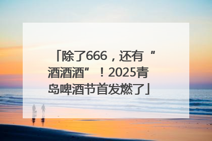 除了666，还有“酒酒酒”！2025青岛啤酒节首发燃了