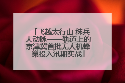 飞越太行山 秣兵大动脉——轨道上的京津冀首批无人机蜂巢投入汛期实战