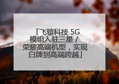 飞骧科技 5G 模组入驻三星 / 荣耀高端机型，实现白牌到高端跨越
