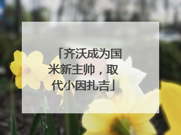 齐沃成为国米新主帅，取代小因扎吉