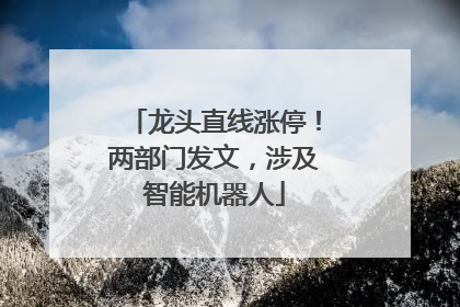 龙头直线涨停！两部门发文，涉及智能机器人