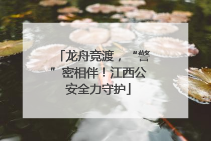 龙舟竞渡，“警”密相伴！江西公安全力守护