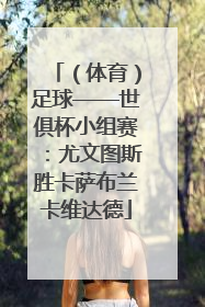 （体育）足球——世俱杯小组赛：尤文图斯胜卡萨布兰卡维达德