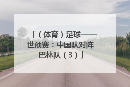 （体育）足球——世预赛：中国队对阵巴林队（3）