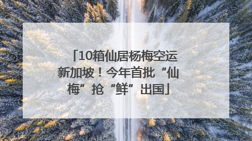10箱仙居杨梅空运新加坡！今年首批“仙梅”抢“鲜”出国