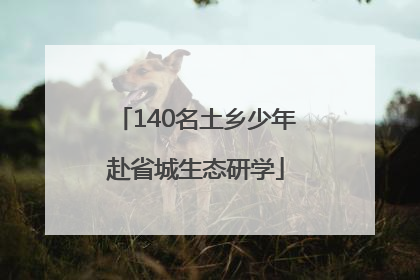 140名土乡少年赴省城生态研学