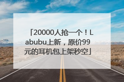 20000人抢一个！Labubu上新，原价99元的耳机包上架秒空