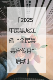 2025年度黑龙江省“全民禁毒宣传月”启动