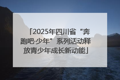 2025年四川省“奔跑吧·少年”系列活动释放青少年成长新动能