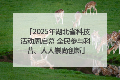 2025年湖北省科技活动周启幕 全民参与科普、人人崇尚创新