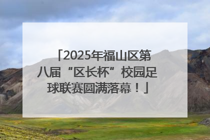 2025年福山区第八届“区长杯”校园足球联赛圆满落幕！