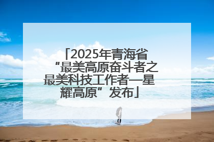2025年青海省“最美高原奋斗者之最美科技工作者—星耀高原”发布