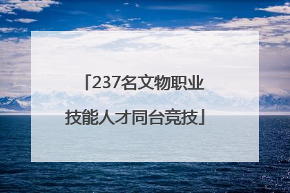 237名文物职业技能人才同台竞技