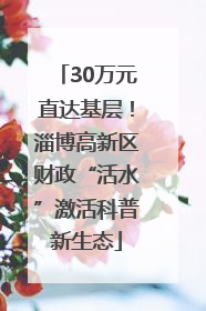 30万元直达基层！淄博高新区财政“活水”激活科普新生态