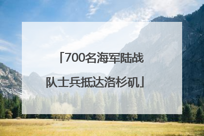 700名海军陆战队士兵抵达洛杉矶
