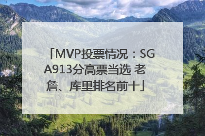 MVP投票情况：SGA913分高票当选 老詹、库里排名前十